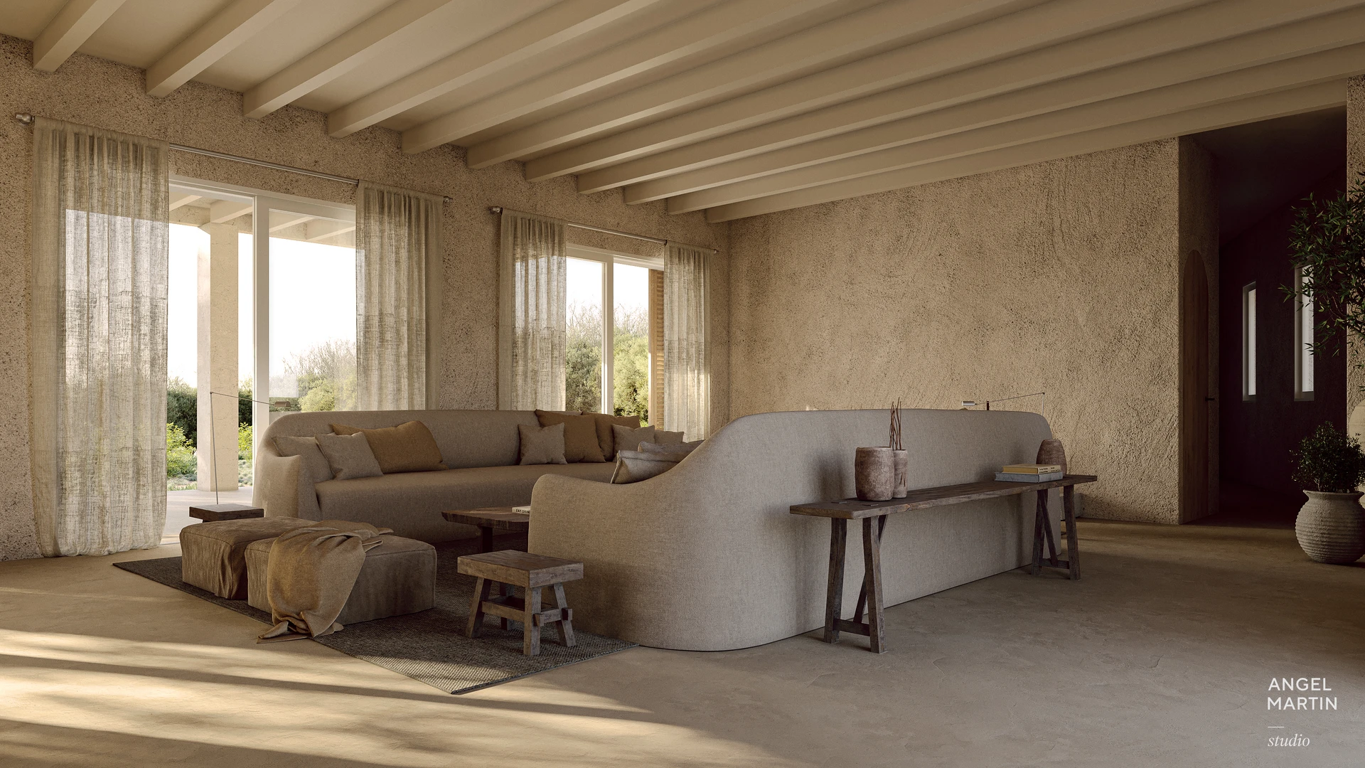 Heller Wohn-Essbereich — Finca Son Salom, Santanyí, Mallorca