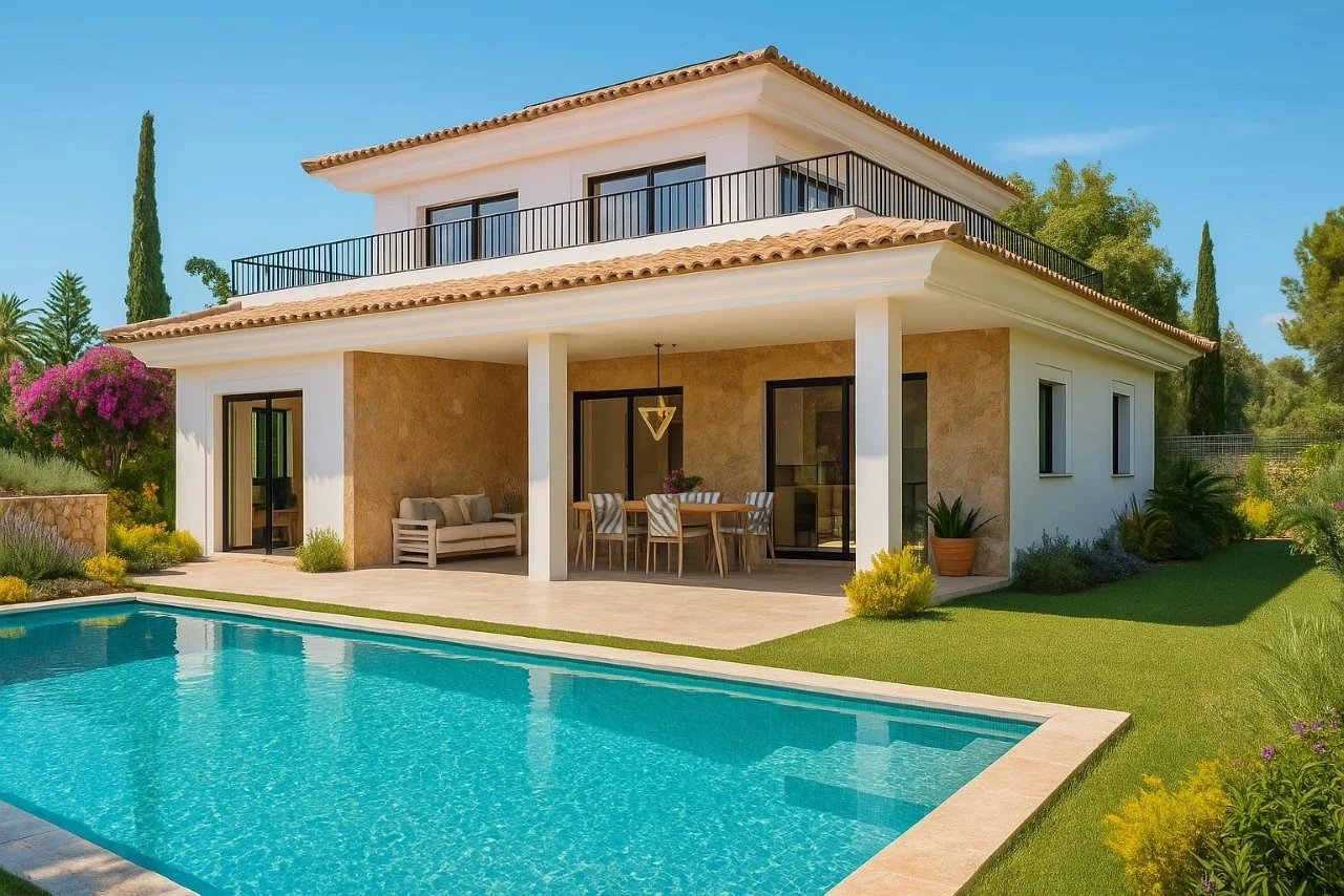 Modern new construction villa in Cala Llombards