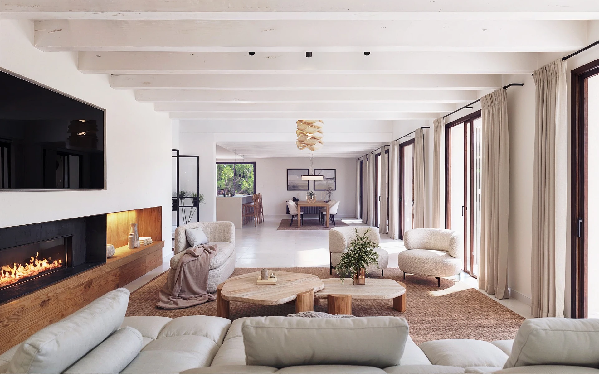 Salón-comedor de concepto abierto — Solar con Proyecto, Ses Salines, Mallorca